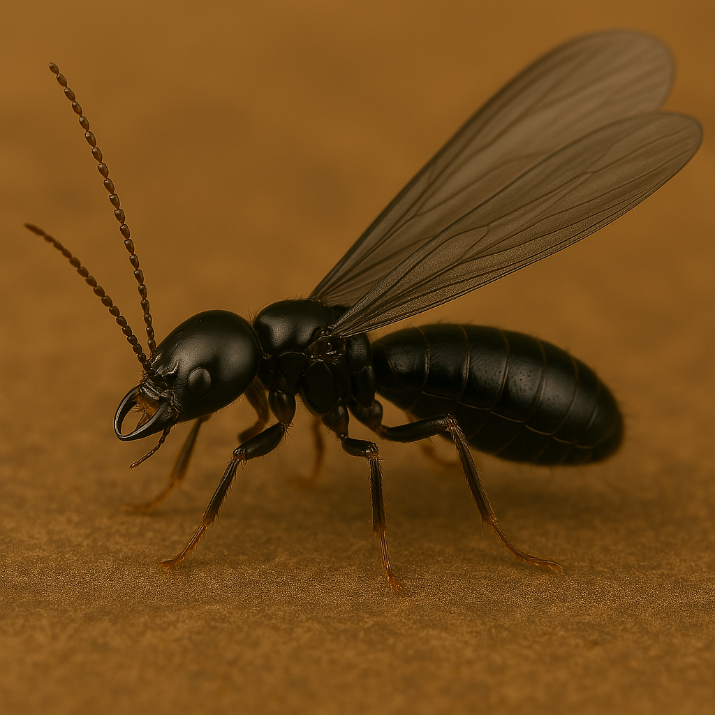 Termita alada en madera
