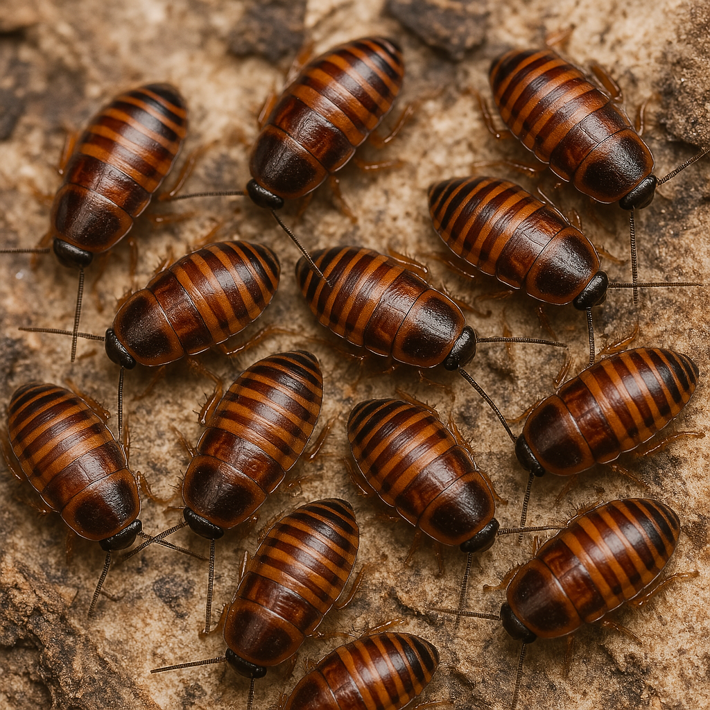 Cucaracha pequeña sobre una encimera de cocina